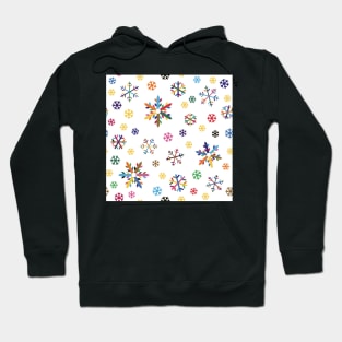 Colorful Snowflakes II Hoodie